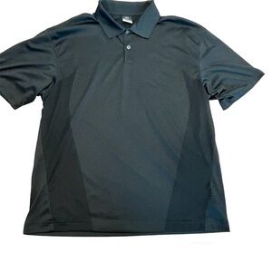 Nike golf dri-fit men’s short sleeve black polo shirt Sz L